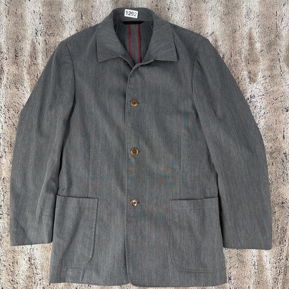 Tommy Bahama Island Soft Blazer Coat Mens Small Jacket Gray 4 Button Casual